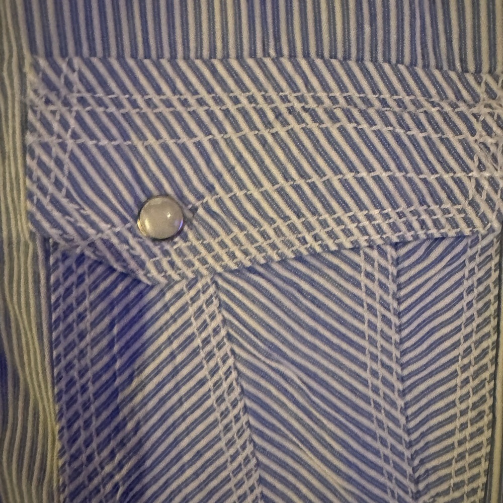 BKE Blue Striped Button-Up Shirt - Picture 2 of 7
